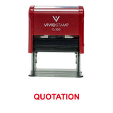 Quotation Office Self Inking Rubber Stamp