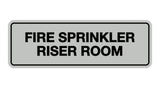 Lt Gray Signs ByLITA Standard Fire Sprinkler Riser Room Sign