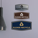 Fancy Please Recycle Wall or Door Sign