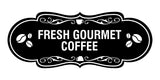 Designer Fresh Gourmet Coffee Wall or Door Sign