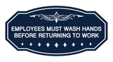 Victorian Employees Must Wash Hands Before Returning To Work Sign