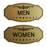 Victorian Men Women Sign Set