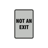 Portrait Round Not An Exit Sign