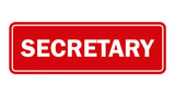 Signs ByLITA Standard Secretary Sign