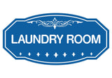 Blue Victorian Laundry Room Sign