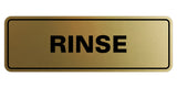 Signs ByLITA Standard Rinse Sign