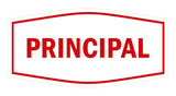 Signs ByLITA Fancy Principal Sign with Adhesive Tape, Mounts On Any Surface, Weather Resistant, Indoor/Outdoor Use