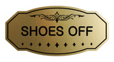 Victorian Shoes Off Sign