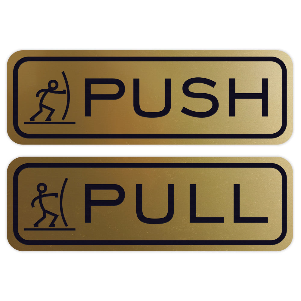Fun Horizontal Push Pull Door Sign – Pacific Sign and Stamp