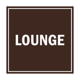 Signs ByLITA Square Lounge Sign with Adhesive Tape, Mounts On Any Surface, Weather Resistant, Indoor/Outdoor Use