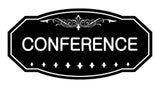 Black  Victorian Conference Sign