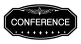 Black Victorian Conference Sign