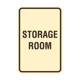 Portrait Round Storage Room Sign