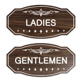 Victorian Ladies And Gents Sign Set