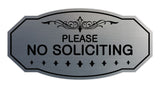Victorian Please No Soliciting Sign
