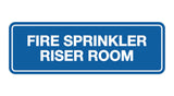 Blue Signs ByLITA Standard Fire Sprinkler Riser Room Sign