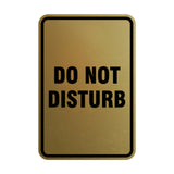 Portrait Round Do Not Disturb Sign