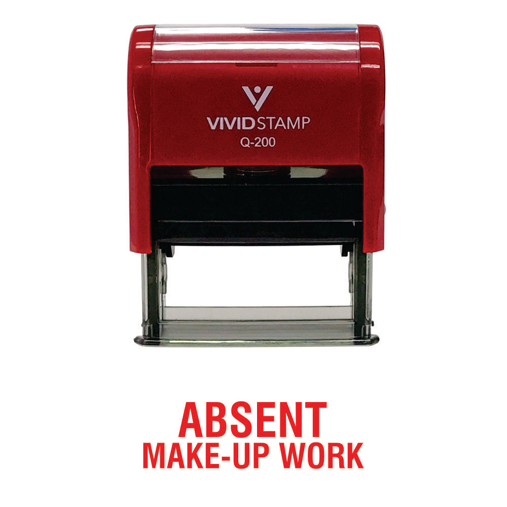 Absent Make-Up Work Teacher Self Inking Rubber Stamp