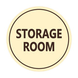 Signs ByLITA Circle Storage Room Sign