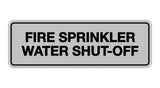 Signs ByLITA Standard Fire Sprinkler Water Shut-Off Sign