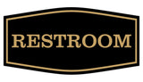 Fancy Restroom Sign