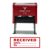 Received W/Border Self-Inking Office Rubber Stamp
