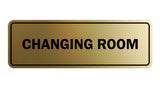 Brushed Gold Signs ByLITA Standard Changing Room Sign