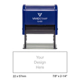 Vivid Stamp Q-400 Self-Inking Stamp - Blue Body