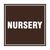 Signs ByLITA Square Nursery Sign with Adhesive Tape, Mounts On Any Surface, Weather Resistant, Indoor/Outdoor Use