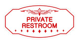 Victorian Private Restroom Sign