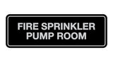 Black / Silver Signs ByLITA Standard Fire Sprinkler Pump Room Sign