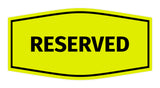 Signs ByLITA Fancy Reserved Sign with Adhesive Tape, Mounts On Any Surface, Weather Resistant, Indoor/Outdoor Use