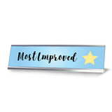 Most Improved, Student Award Desk Sign (2 x 8")