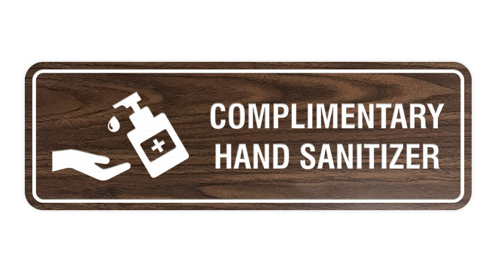 Signs ByLITA Standard Complimentary Hand Sanitizer Sign