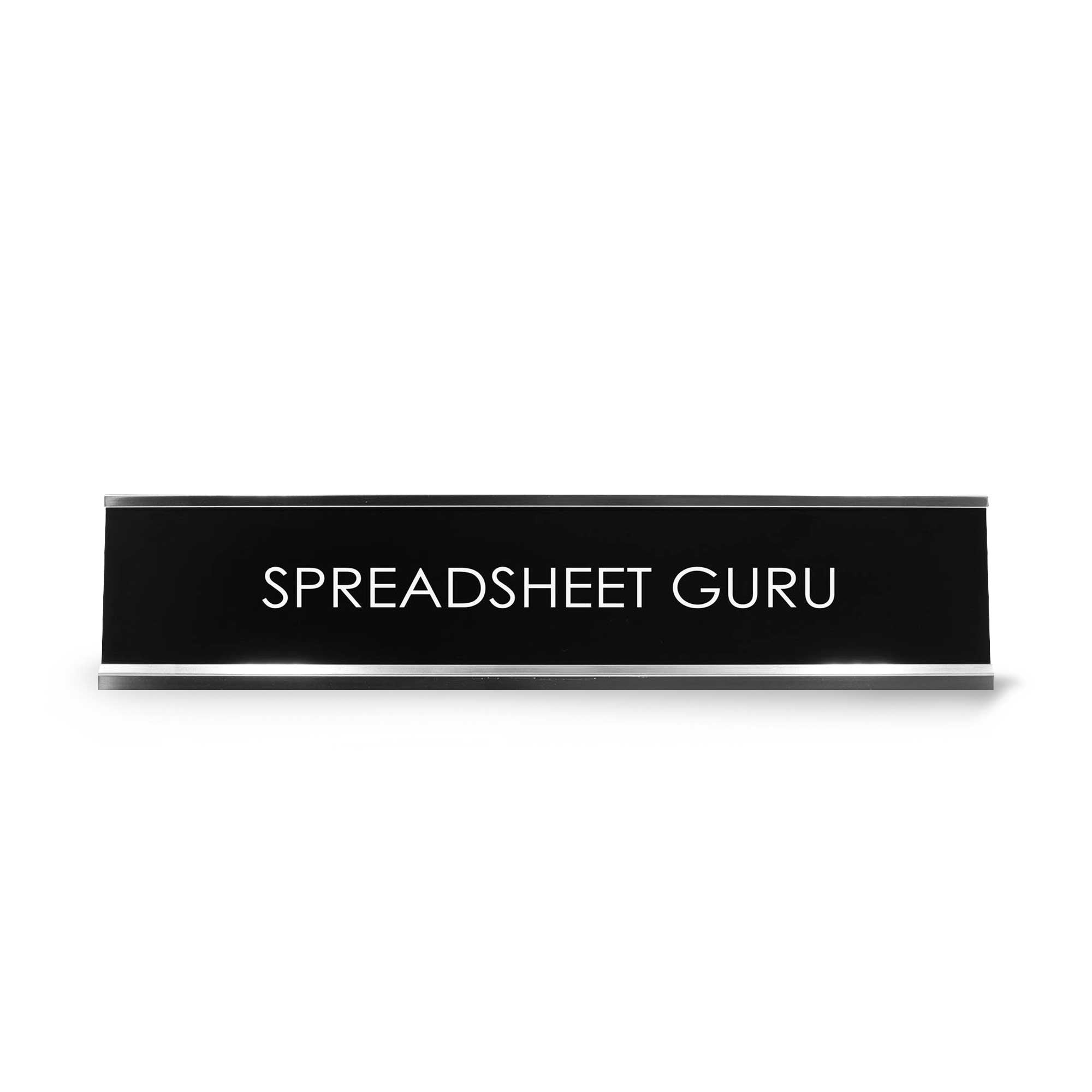 Spreadsheet Guru Novelty Desk Sign