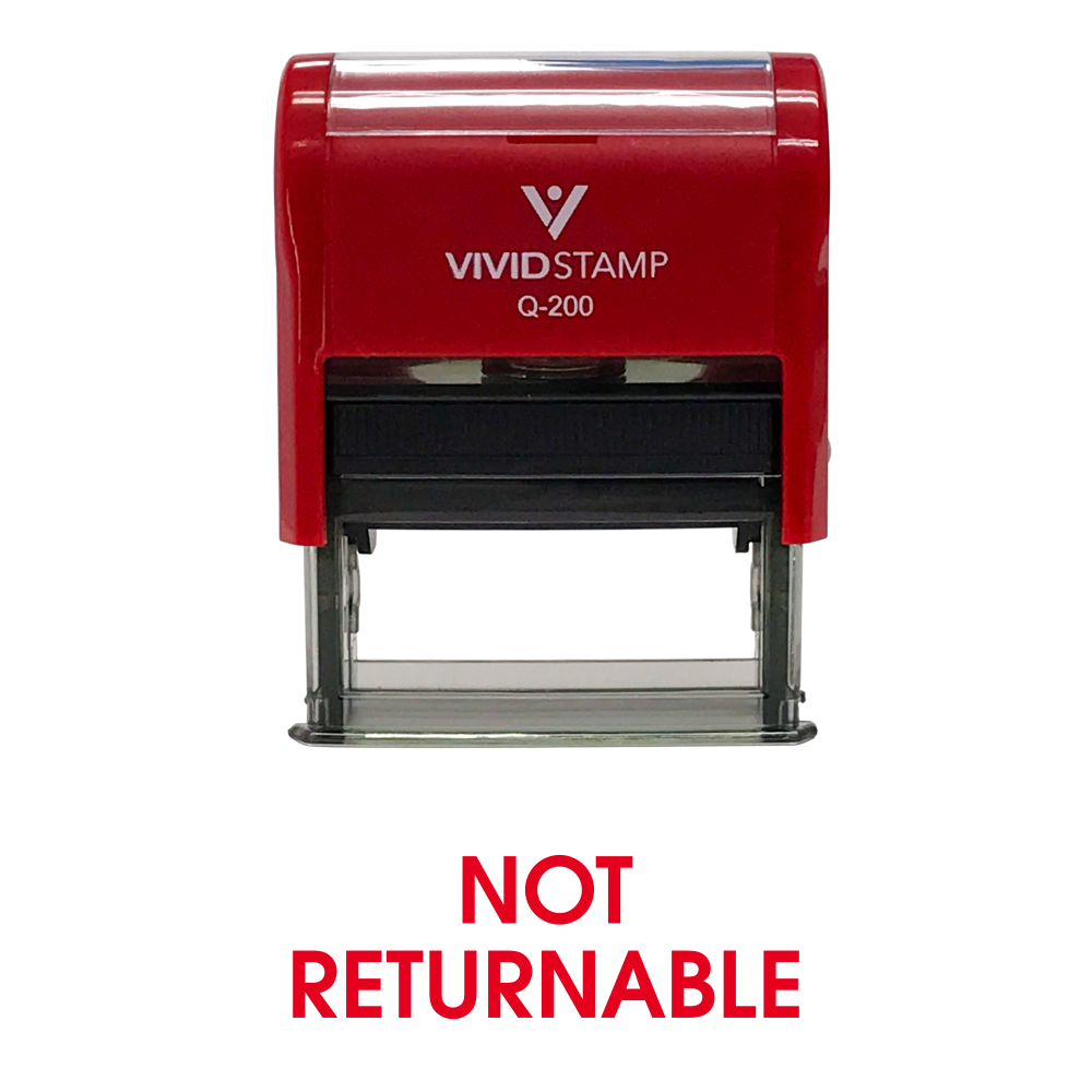 Not Returnable Sign Not Returnable Office Self Inking Rubber Stamp – Pacific Sign and Stamp