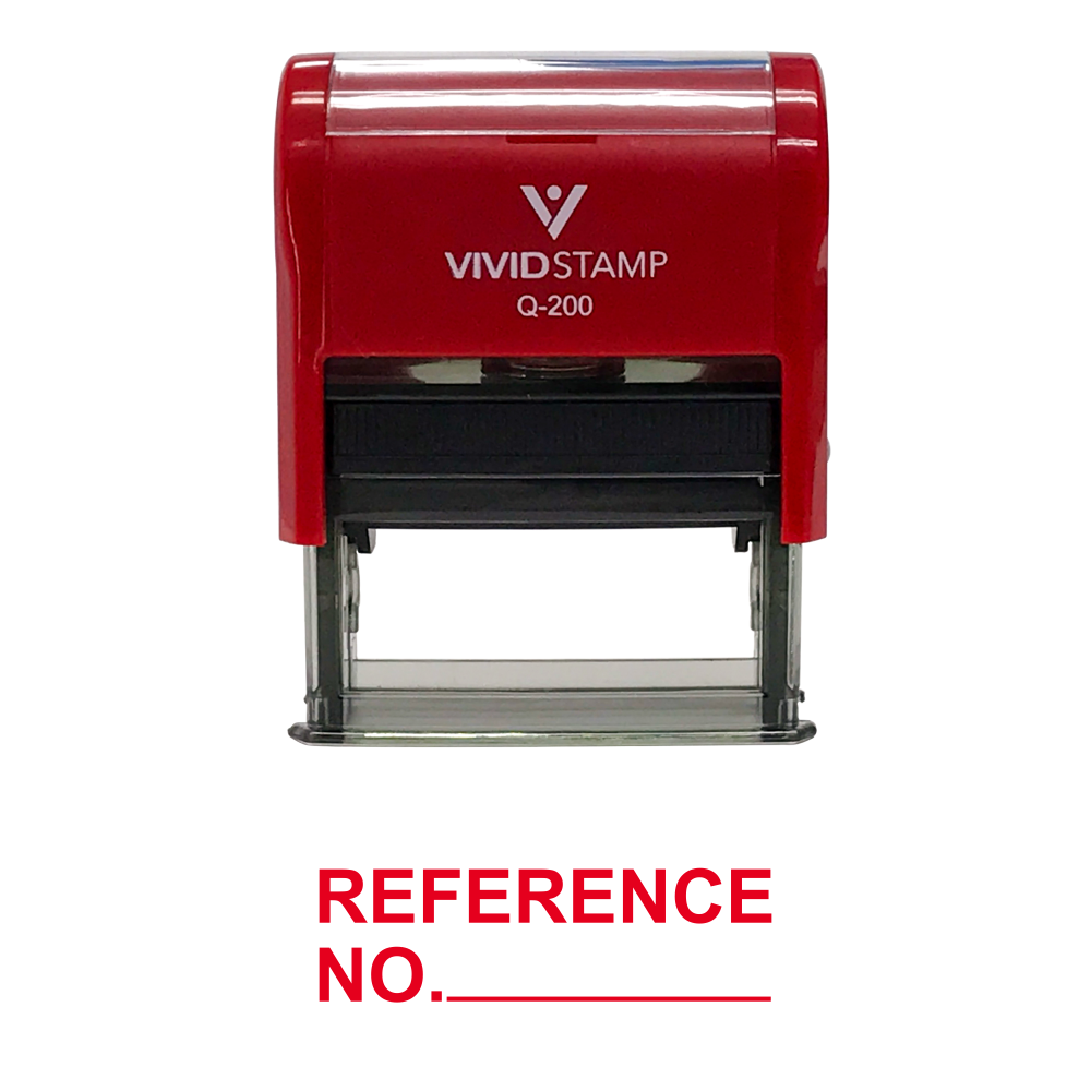 REFERENCE NO. Self Inking Rubber Stamp