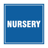 Signs ByLITA Square Nursery Sign with Adhesive Tape, Mounts On Any Surface, Weather Resistant, Indoor/Outdoor Use
