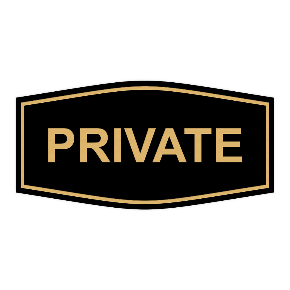 Fancy Private Sign