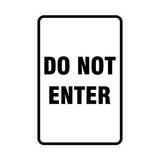 Portrait Round Do Not Enter Sign
