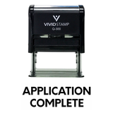 Application Complete Self Inking Rubber Stamp