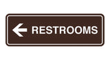 Signs ByLITA Standard RESTROOM (LEFT ARROW) Sign