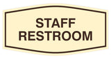 Signs ByLITA Fancy Staff Restroom Sign