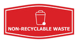 Fancy Non-Recyclable waste Wall or Door Sign