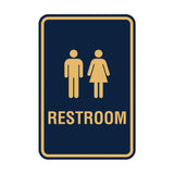 Portrait Round Unisex Restroom Sign