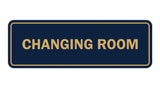 Navy Blue / Gold Signs ByLITA Standard Changing Room Sign