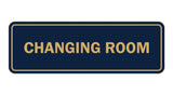 Navy Blue / Gold Signs ByLITA Standard Changing Room Sign