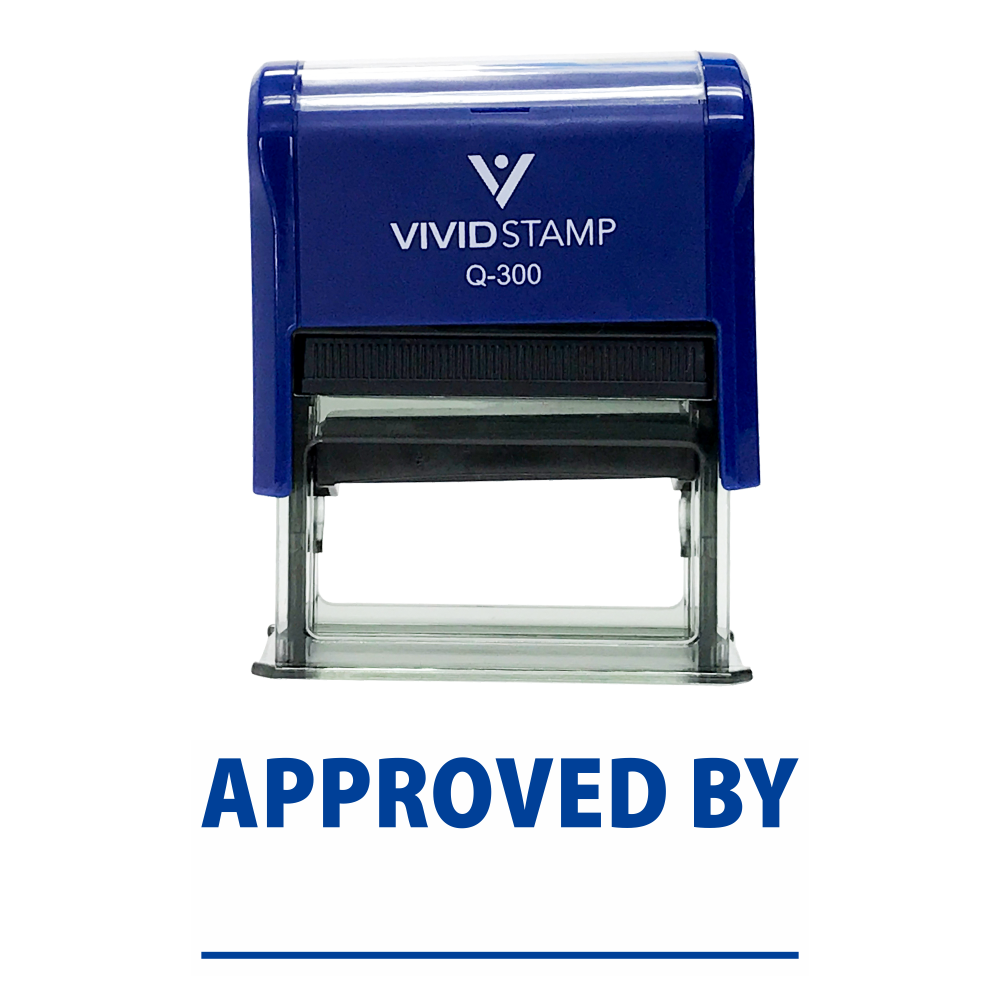 Approved By Self Inking Rubber Stamp