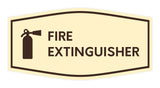 Signs ByLITA Fancy Fire Extinguisher Sign with Adhesive Tape, Mounts On Any Surface, Weather Resistant, Indoor/Outdoor Use