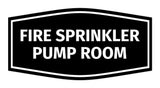 Signs ByLITA Fancy Fire Sprinkler Pump Room Sign with Adhesive Tape, Mounts On Any Surface, Weather Resistant, Indoor/Outdoor Use